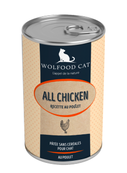 Wolfood Boites All Chicken For Cat Boutique Chat Croquettes Alimentation Chien Et Wolfood Boites All Chicken For Cat Boutique Chat Croquettes Alimentation Chien Et